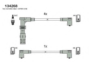 HITACHI 134268 uždegimo laido komplektas 
 Kibirkšties / kaitinamasis uždegimas -> Uždegimo laidai/jungtys
5018394AE