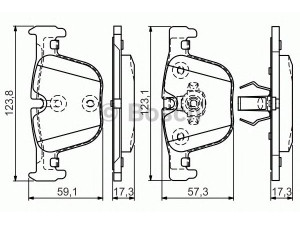 BOSCH 0 986 TB3 182 stabdžių trinkelių rinkinys, diskinis stabdys 
 Techninės priežiūros dalys -> Papildomas remontas
34 20 6 799 813, 34 21 6 850 570