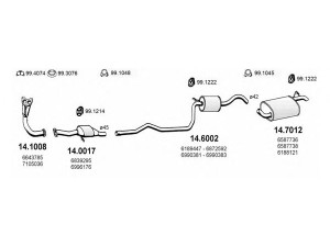 ASSO ART0942 išmetimo sistema 
 Išmetimo sistema -> Išmetimo sistema, visa