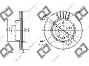 DJ PARTS BD1503 stabdžių diskas 
 Stabdžių sistema -> Diskinis stabdys -> Stabdžių diskas
701615301F, 7D0615301C