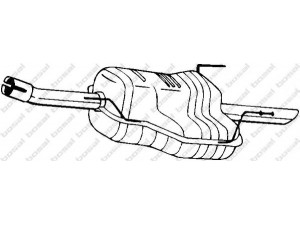 BOSAL 185-307 galinis duslintuvas 
 Išmetimo sistema -> Duslintuvas
13179441, 58 52 323