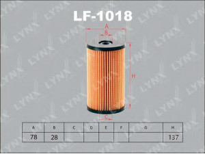 LYNXauto LF-1018 kuro filtras 
 Filtrai -> Kuro filtras
3C0 127 177, 3C0 127 434