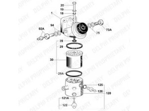 DELPHI 6260B682B kuro filtras 
 Techninės priežiūros dalys -> Papildomas remontas