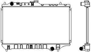 SAKURA  Automotive 1300-0108 radiatorius, variklio aušinimas