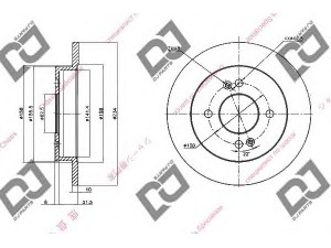 DJ PARTS BD1358 stabdžių diskas 
 Dviratė transporto priemonės -> Stabdžių sistema -> Stabdžių diskai / priedai
58411-0X500, 5841107100, 5841107300