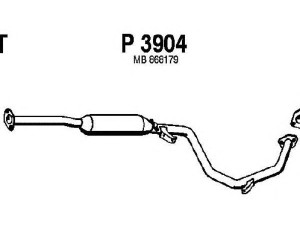 FENNO P3904 vidurinis duslintuvas 
 Išmetimo sistema -> Duslintuvas
MB868179