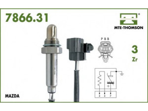 MTE-THOMSON 7866.31.038 lambda jutiklis 
 Variklis -> Variklio elektra
MB6DC-18-861, MB6DC-18-861A, MBP3C-18-861
