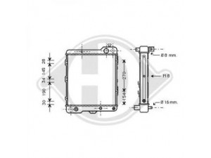 DIEDERICHS 8503107 radiatorius, variklio aušinimas 
 Aušinimo sistema -> Radiatorius/alyvos aušintuvas -> Radiatorius/dalys
893121251C, 893121251G, 893121251S