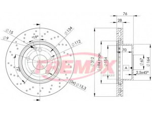 FREMAX BD-3054 stabdžių diskas 
 Stabdžių sistema -> Diskinis stabdys -> Stabdžių diskas
220 421 0912