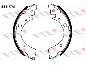FTE BB1177A1 stabdžių trinkelių komplektas 
 Techninės priežiūros dalys -> Papildomas remontas
43153-S2G-951, 43153-S2H-003, 43153-S5A-A01