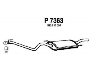 FENNO P7363 galinis duslintuvas 
 Išmetimo sistema -> Duslintuvas
1H6253609, 1H6253609AC, 1H6253609F