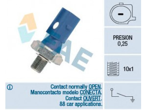 FAE 12870 alyvos slėgio jungiklis 
 Variklis -> Variklio elektra
1 224 852, 1 469 773, 1094738, 6M21-9278-DA