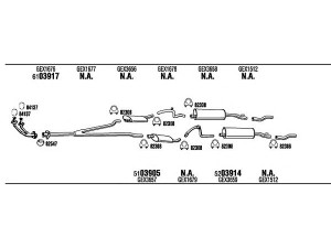 WALKER JA31201 išmetimo sistema 
 Išmetimo sistema -> Išmetimo sistema, visa