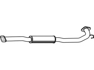 FENNO P4104 vidurinis duslintuvas 
 Išmetimo sistema -> Duslintuvas
20300-8H600, 20300-8H60A