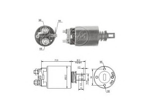 ERA 227653 solenoidinis jungiklis, starteris 
 Elektros įranga -> Starterio sistema -> Solenoidinis jungiklis
5-81151-029-0, 8-11530-018-0, 23343-61504
