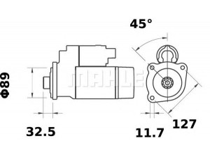 MAHLE ORIGINAL MS 447 starteris
3417602, 3825901