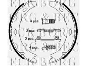 BORG & BECK BBS6219 stabdžių trinkelių komplektas 
 Techninės priežiūros dalys -> Papildomas remontas
124 420 03 20, 203 420 01 20, 414 420 03 20