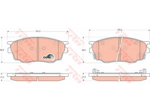 TRW GDB3309 stabdžių trinkelių rinkinys, diskinis stabdys 
 Techninės priežiūros dalys -> Papildomas remontas
G2YD3323Z, GJYA3323Z, GJYA3323ZA