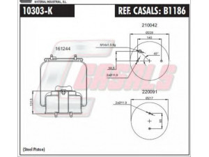 CASALS B1186 dėklas, pneumatinė pakaba 
 Pakaba -> Pneumatinė pakaba
1440303, 1475106, 1521114, 488263