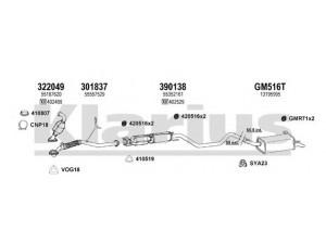 KLARIUS 391416U išmetimo sistema 
 Išmetimo sistema -> Išmetimo sistema, visa
