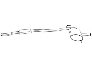AKS DASIS SG50467 vidurinis duslintuvas 
 Išmetimo sistema -> Duslintuvas
7700798197