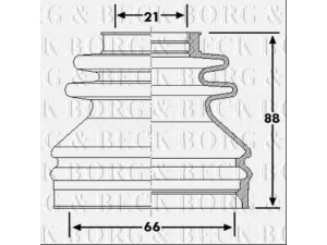 BORG & BECK BCB6240 gofruotoji membrana, kardaninis velenas 
 Ratų pavara -> Gofruotoji membrana
3B0498201A, 8A0 498 201, 8A0407283