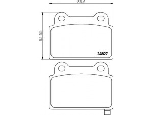 MINTEX MDB3039 stabdžių trinkelių rinkinys, diskinis stabdys 
 Techninės priežiūros dalys -> Papildomas remontas
4605A584, 4605A695