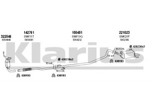 KLARIUS 391630E išmetimo sistema 
 Išmetimo sistema -> Išmetimo sistema, visa