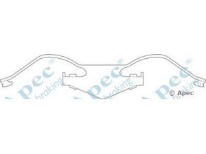 APEC braking KIT573 priedų komplektas, stabdžių trinkelė 
 Stabdžių sistema -> Būgninis stabdys -> Dalys/priedai