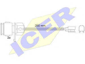 ICER 610237 E C įspėjimo kontaktas, stabdžių trinkelių susidėvėjimas 
 Stabdžių sistema -> Susidėvėjimo indikatorius, stabdžių trinkelės
441 919 351 A