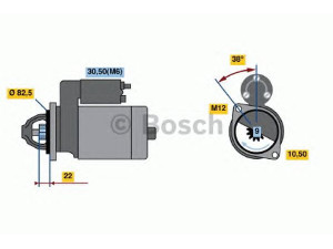 BOSCH 0 001 108 151 starteris 
 Elektros įranga -> Starterio sistema -> Starteris
88 28 238, 4235610