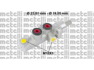 METELLI 05-0773 pagrindinis cilindras, stabdžiai 
 Stabdžių sistema -> Pagrindinis stabdžių cilindras
005 430 62 01