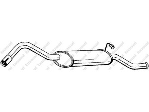 BOSAL 154-021 galinis duslintuvas 
 Išmetimo sistema -> Duslintuvas
5028003, 6661611