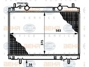 HELLA 8MK 376 720-751 radiatorius, variklio aušinimas 
 Aušinimo sistema -> Radiatorius/alyvos aušintuvas -> Radiatorius/dalys
46404163, 46759742