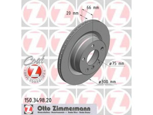 ZIMMERMANN 150.3498.20 stabdžių diskas 
 Dviratė transporto priemonės -> Stabdžių sistema -> Stabdžių diskai / priedai
3421 6 792 227