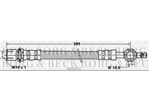 BORG & BECK BBH6450 stabdžių žarnelė 
 Stabdžių sistema -> Stabdžių žarnelės
9094702463, 9094702505, 9094702541