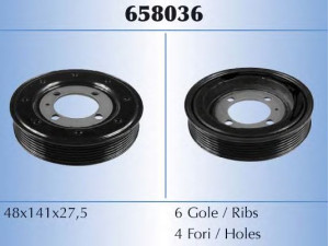 MAL? 658036 skriemulys, alkūninis velenas 
 Diržinė pavara -> Dirželio skriemulys
0614426, 5614444, 614426, 97251975
