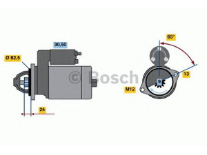 BOSCH 0 001 109 041 starteris 
 Elektros įranga -> Starterio sistema -> Starteris