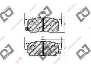 DJ PARTS BP1221 stabdžių trinkelių rinkinys, diskinis stabdys 
 Techninės priežiūros dalys -> Papildomas remontas
44060-0N690, 44060-31U90, 44060-31U91
