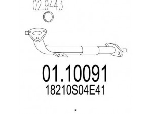 MTS 01.10091 išleidimo kolektorius 
 Išmetimo sistema -> Išmetimo vamzdžiai
18210S04E41