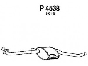 FENNO P4538 vidurinis duslintuvas 
 Išmetimo sistema -> Duslintuvas
5852846, 852156