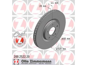 ZIMMERMANN 200.2522.20 stabdžių diskas 
 Dviratė transporto priemonės -> Stabdžių sistema -> Stabdžių diskai / priedai
40206-ET01A, 40206-9828R