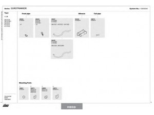 DINEX 128200040 išmetimo sistema
