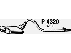 FENNO P4320 vidurinis duslintuvas 
 Išmetimo sistema -> Duslintuvas
852160
