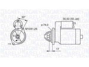 MAGNETI MARELLI 063280056010 starteris 
 Elektros įranga -> Starterio sistema -> Starteris
28100-21040