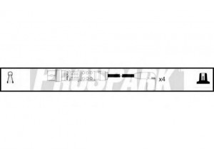 STANDARD OES1065 uždegimo laido komplektas 
 Kibirkšties / kaitinamasis uždegimas -> Uždegimo laidai/jungtys
032 905 430 K, 032 905 430 L, 032 905 430 M
