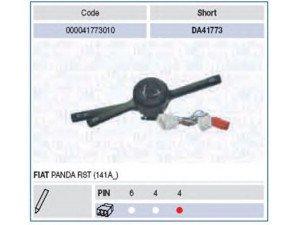 MAGNETI MARELLI 000041773010 vairo kolonėlės jungiklis 
 Vidaus įranga -> Rankinės/kojinės svirties sistema
7550631