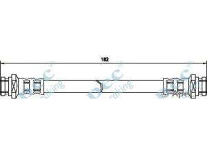 APEC braking HOS3472 stabdžių žarnelė 
 Stabdžių sistema -> Stabdžių žarnelės
MB857550, MN116498, MR129770