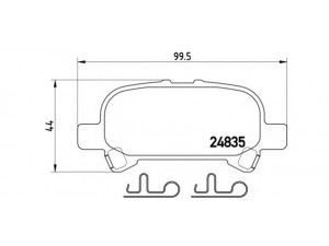 BREMBO P 83 110 stabdžių trinkelių rinkinys, diskinis stabdys 
 Techninės priežiūros dalys -> Papildomas remontas
0446606030, 0446606090, 0446633060