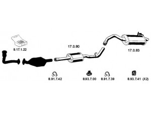 EBERSPÄCHER 132104 išmetimo sistema 
 Išmetimo sistema -> Išmetimo sistema, visa